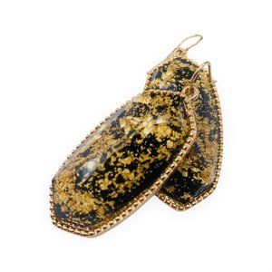 MIRIAM-BLACK/GOLD EARRINGS